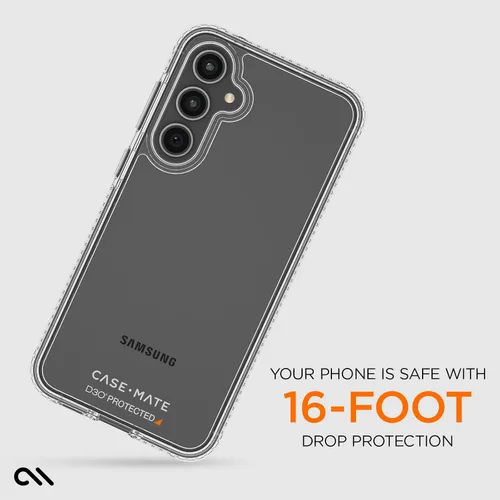Miniatura 3 de Case-Mate Funda transparente resistente para Samsung Galaxy S23 FE 5G [protección contra caídas D3O de 16 pies] [compatible con carga inalámbrica]