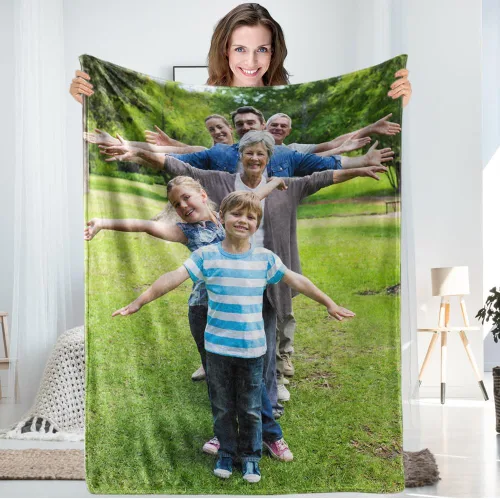 TinyName Se envía al día siguiente, regalos personalizados para mamá, mantas personalizadas con fotos, texto, manta de vellón personalizada para