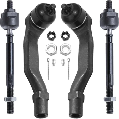 Miniatura 20 de Detroit Axle - 4 barras de acoplamiento delanteras para Kia Forte Koup 14-17, 14-18 Forte Forte5, 4 extremos de barra de acoplamiento exteriores e