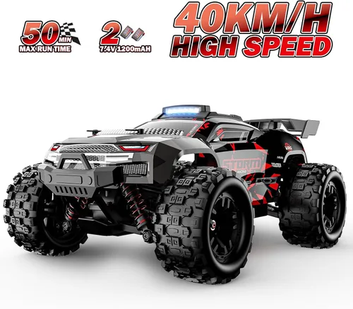 Miniatura 2 de KGF Autos RC todo terreno a escala 1:18 para adultos, auto de control remoto de alta velocidad de 2.4 GHz, 40 KPH, camión monstruo todoterreno 4x4