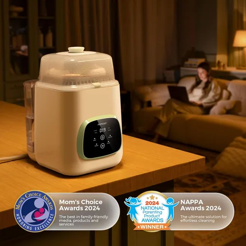 Miniatura 9 de Momcozy KleanPal Pro - Lavadora, esterilizador y secadora de biberones, máquina de limpieza todo en uno para biberones, piezas de bomba y artículos