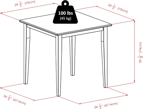 Miniatura 2 de Winsome Groveland juego de comedor de madera de 3 unidades, Madera, Roble claro