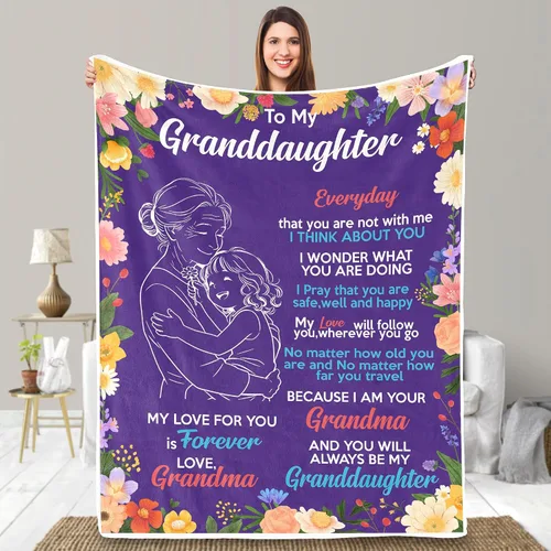 Miniatura 26 de UFOORO Manta para hija, manta de forro polar suave con diseño de oso abrazo de oso, regalo sincero de padre a hija, el mejor regalo para hijas