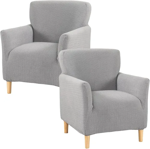 Miniatura 78 de Fundas de jacquard para sillón de banquete, fundas suaves para sillón, fundas elásticas de 1 pieza para sala de estar, funda antideslizante