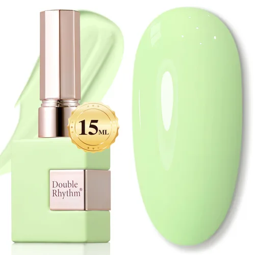 Miniatura 81 de Double Rhythm 15ml de esmalte de uñas en gel, color puro, mismo color, misma botella, esmalte de uñas de remoción para arte de manicura en salón