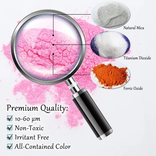 Miniatura 5 de Pigmento de color de resina epoxi – Enorme polvo de mica metálica de 3.5 onzas para pasatiempos de adultos, resina epoxi, manualidades, tinte de Rosa