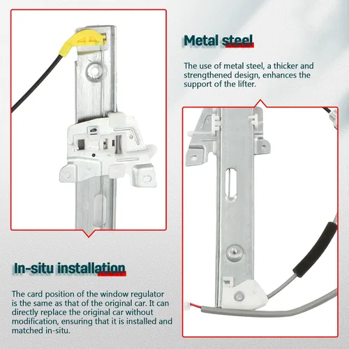 Miniatura 3 de FINDAUTO Elevalunas eléctrico con motor y motor trasero derecho del lado del pasajero para 2001-2007 para Ford Escape 2005-2007 para Mercury Mariner