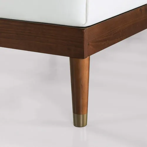 Miniatura 10 de Zinus Deluxe cama de madera estilo de medio siglo con cabecero, sin necesidad de colchon de resortes, Pino, Marrón