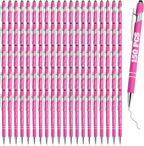 Miniatura 39 de Bolígrafos personalizados con grabado de nombre personalizado, bolígrafos de punta de lápiz con punta de lápiz personalizada, bolígrafos de Azul