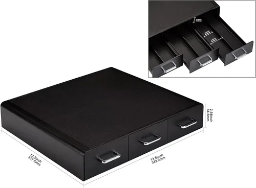Miniatura 6 de Amazon Basics Cajón de almacenamiento de cápsulas de café para cápsulas K-Cup, capacidad de 36 cápsulas, color negro