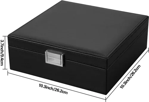 Miniatura 7 de Oyydecor Joyero para regalos de mujeres y niñas organizador de joyas de 2 capas estuche de almacenamiento de joyas de piel sintética con bandeja