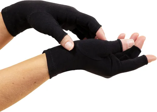 Miniatura 13 de GRACE & ABLE Guantes de compresión para artritis - Dedo abierto, mezcla de algodón, soporte de mano ligero y transpirable