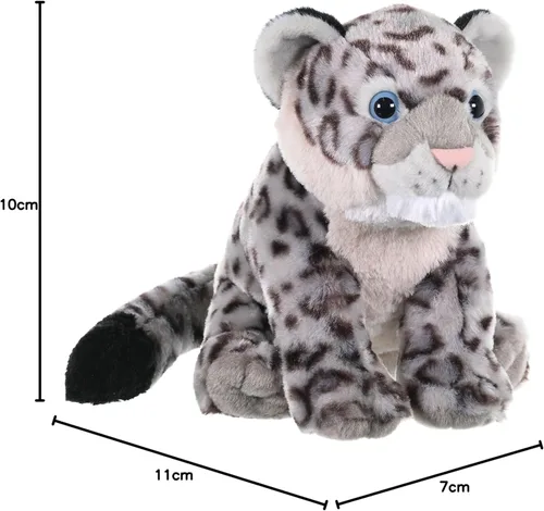 Miniatura 6 de Wild Republic Leopardo de la nieve, Cuddlekins, animal de peluche, 12 pulgadas, regalo para niños, juguete de peluche, relleno es botellas de agua