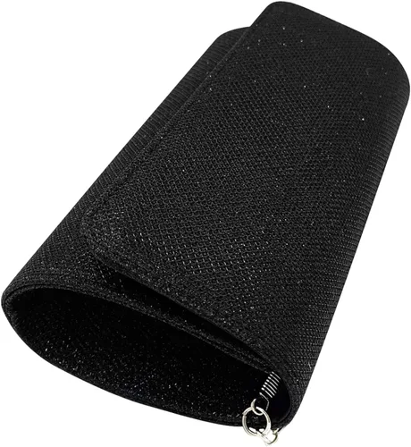 Miniatura 4 de Bolsa de noche con purpurina de satén para mujer elegante bolso de mano con solapa para smartphone