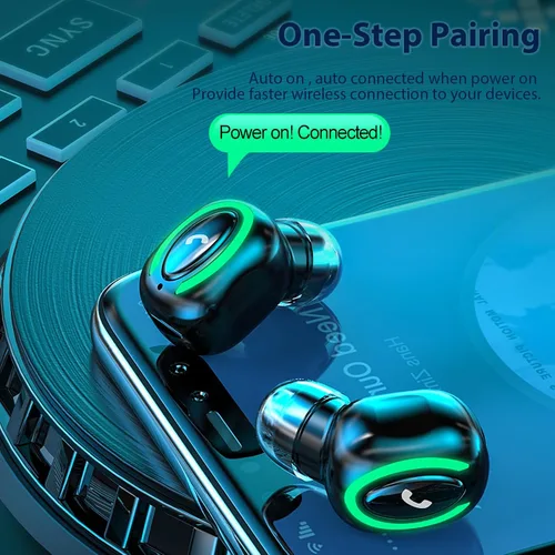 Miniatura 5 de Xmenha Mini auricular individual inalámbrico discreto auricular pequeño auricular Bluetooth auricular de un solo oído auricular auricular micrófono