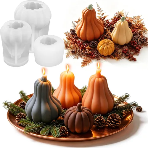 Miniatura 16 de Moldes 3D de fantasmas de Halloween para hacer velas, fundición de resina y decoración de bricolaje Halloween 3D ghost mold, reusable & flexible