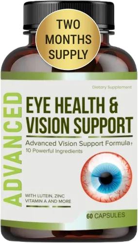 NutraPro Apoyo a la visión: las mejores vitaminas para los ojos para una visión borrosa. Suplementos oculares para adultos con luteína para la salud