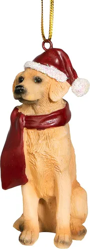Miniatura 3 de Design Toscano - Figura de perro para decoración navideña. Golden Retriever