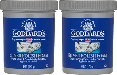 Miniatura 13 de Goddard's Espuma de pulido de plata, limpiador de joyas de plata para antigüedades, accesorios, adornos y más, limpiador para protección