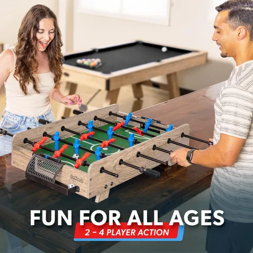 Miniatura 4 de Juego de futbolín de mesa GoSports de 32 pulgadas - Roble o Negro Tabletop