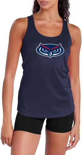Miniatura 253 de Camiseta deportiva sin mangas oficial de NCAA Collegiate para mujer, con espalda cruzada, colección con logotipo primario