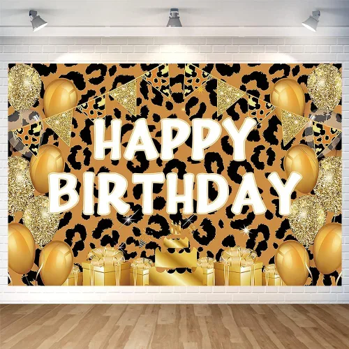 Miniatura 9 de Fondo de baloncesto con texto en inglés «Happy Birthday» para decoración de fiesta de baloncesto en interiores y exteriores, suministros