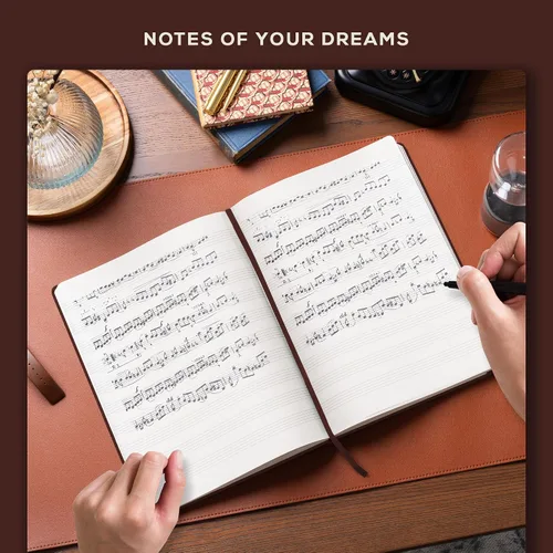 Miniatura 8 de Libro de notas en blanco para partituras de Beechmore Books – A4 8.5x11.5 para compositores, músicos y cantantes, 156 páginas gruesas de 120 g/m²