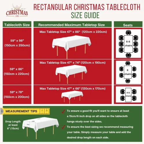 Miniatura 6 de Mantel de Navidad nórdico rectangular (59 x 78 pulgadas, contemporáneo)