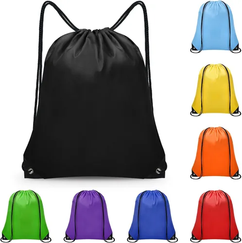 Bolsas con cordón a granel, mochila con cordón, bolsa de cuerda para gimnasio, viajes, yoga, deportes al aire libre, Varios colores, Bolsas con