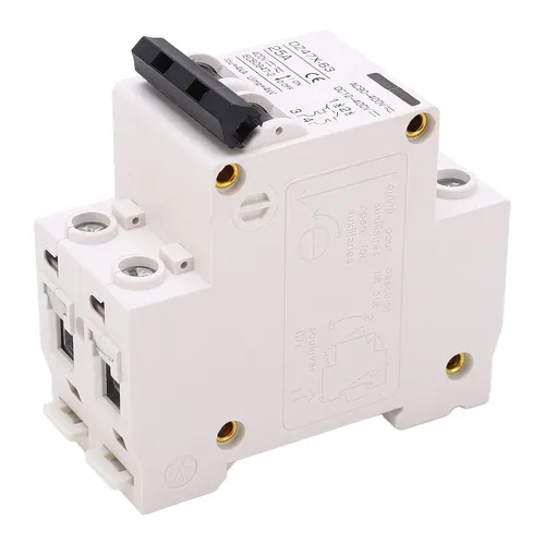 Miniatura 8 de Mini disyuntor de CA CC, disyuntor miniatura de CA CC Interruptor de desconexión 2P AC DC 25A 400V Montaje en carril DIN para solares, disyuntores