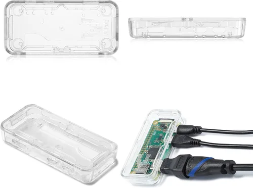 Miniatura 3 de Raspberry Pi Zero W Basic Starter Kit - Incluye placa Pi Zero W, fuente de alimentación y estuche multiusos (caja de plástico transparente)