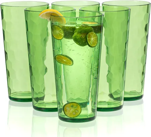 Miniatura 6 de KOXIN-KARLU Mixed Drinkware - Vasos de plástico de 26 onzas, vasos de agua acrílicos, juego de 6 unidades, color azul