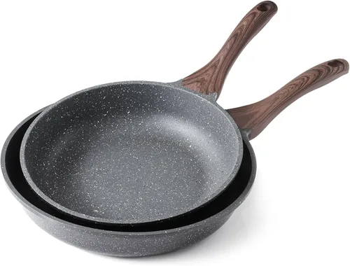 Miniatura 8 de SENSARTE Sartenes antiadherentes con revestimiento de granito suizo, sartenes para tortilla, juego de ollas de cocina saludables para chef, libres