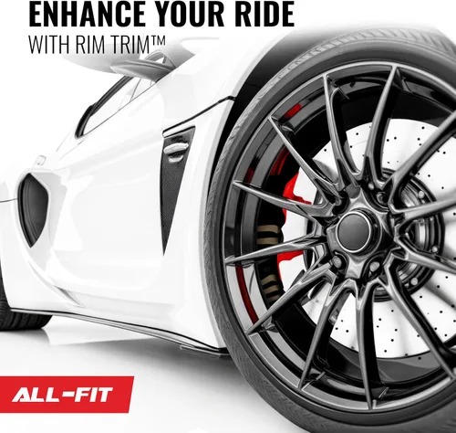 Miniatura 7 de All-Fit Automotive Borde de Llanta – Accesorios Exteriores de Automóvil DIY Duraderos para Protección contra Raspones de Bordillo – Se Adapta a