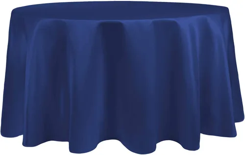 Miniatura 34 de Ultimate Textile Mantel redondo de satén nupcial de 60 pulgadas, se adapta a mesas de menos de 60 pulgadas de diámetro, berenjena morado berenjena
