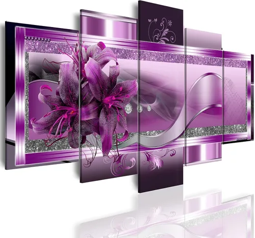 Miniatura 10 de LUDUHU Impresión en lienzo con diseño de flores de orquídea amarilla, pintura abstracta para pared, decoración del hogar, obra de arte, imagen