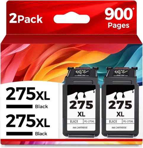 Ubinki PG-275XL - Cartucho de tinta de repuesto compatible con Canon Ink 275 275XL PG275 XL Cartuchos de Tinta Negra para impresora TS3522 TR4720