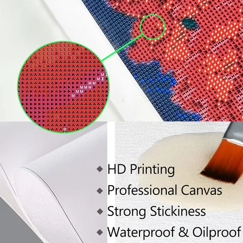 Miniatura 2 de Kits de pintura de diamantes personalizados, arte de diamantes con foto personalizada para adultos, pintura de diamante 5D personalizada, regalos