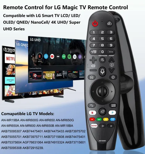 Miniatura 2 de Control remoto de repuesto para LG Magic Smart TV (sin voz ni puntero), compatible con AKB75855501 LG Smart TV LCD/LED/OLED/QNED/NanoCell/4K
