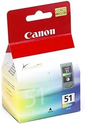 Canon Cl-51 Cartucho de tinta de color de alta capacidad Prod. Tipo: Impresoras Cartuchos de inyección de tinta/inyección de tinta