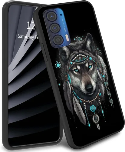 Miniatura 22 de Funda delgada para Moto Edge 2021 TPU con diseño de hojas de arte, cubierta de protección de cuerpo completo de goma de gel suave para Motorola Edge