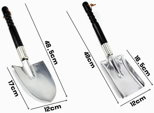 Miniatura 2 de BESPORTBLE Stainless Steel Gardening Spade Potted Tool for Bonsai and Flowerpots Practical Garden Shovel for Digging Weeding and Uprooting with