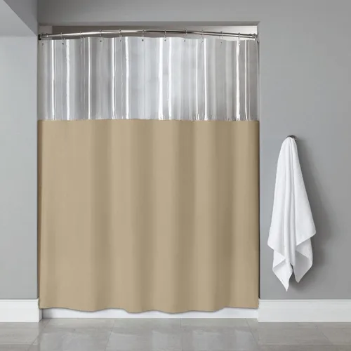 Miniatura 8 de Sweet Home Collection - Cortina de ducha de vinilo de 10 calibre, 72 x 72 pulgadas
