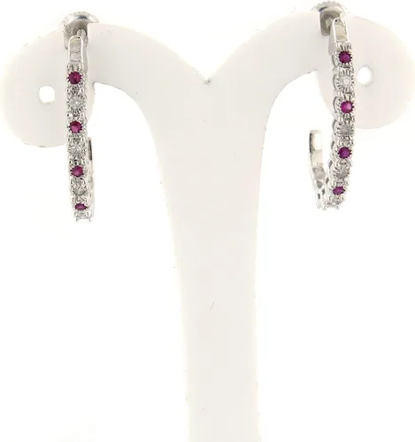 Miniatura 3 de Dazzlingrock Collection - Pendientes de aro para mujer, plata de ley