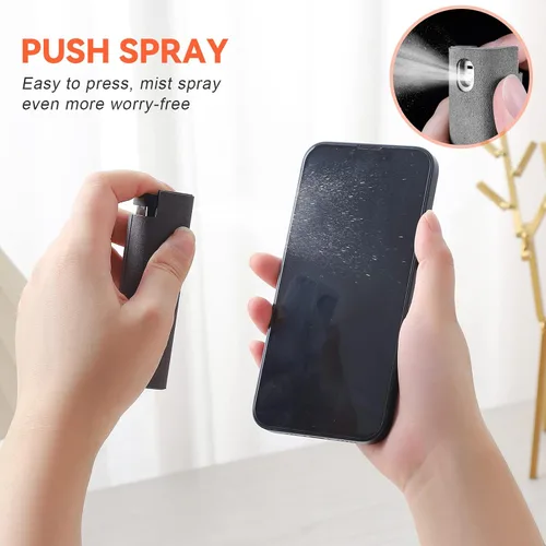 Miniatura 2 de Botella de espray limpiador de pantalla portátil mini, botella atomizadora limpia para teléfono, tableta, pantalla de computadora tamaño de viaje