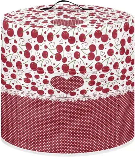 Flashideas Cherry Love - Funda para olla a presión con bolsillo de almacenamiento compatible con olla instantánea de 8 cuartos de galón, accesorios