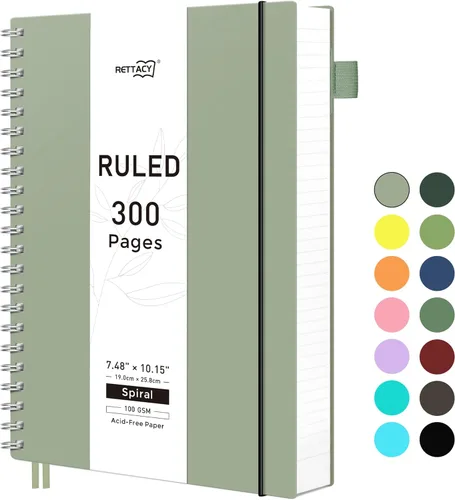 Miniatura 43 de RETTACY Cuaderno de bolsillo, 160 páginas forradas, tamaño mini A6 (4.5" × 5.7"), para trabajo, diario, escritura, papel grueso de 100 g/m²