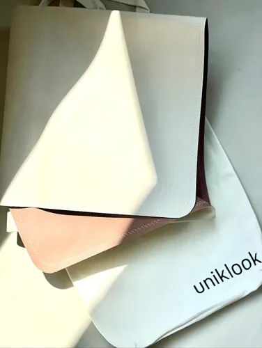 Miniatura 9 de Uniklook Tapete reversible de cuero vegano multiusos para niños, manta de pícnic infantil, impermeable, para silla alta, a prueba de arena, manta