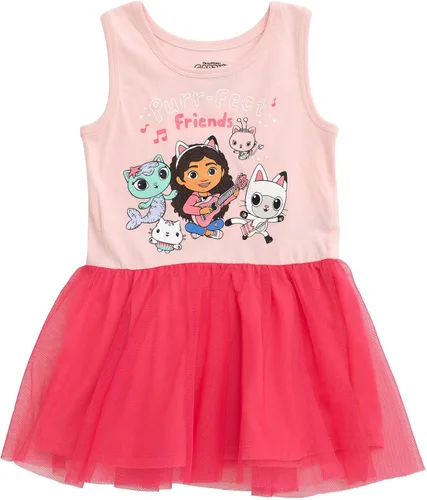 DREAMWORKS GABBY'S DOLLHOUSE Cakey Cat Gabby Kitty Fairy Pandy Paws Mercat - Vestido de tul para niñas pequeñas y grandes