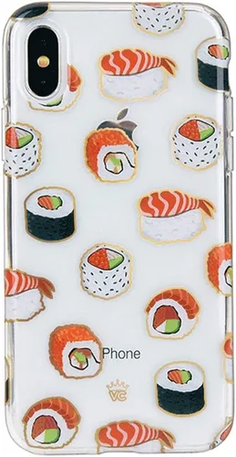 VELVET CAVIAR Compatible con iPhone Xs Max Sushi para mujeres y niñas, bonitas fundas protectoras transparentes para teléfonos